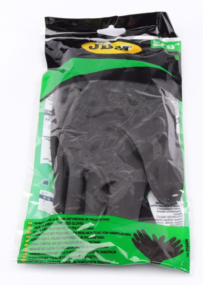 Одежда Рукавички із поліуретановим покриттям долонь (Т.8) JBM арт. 51640N