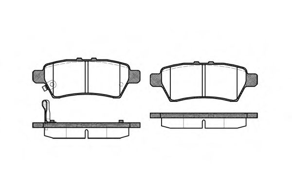 Колодки тормозные Колодки гальмівні Nissan Navara/Pathfinder 2.5/4.0 05- REMSA арт. 118801