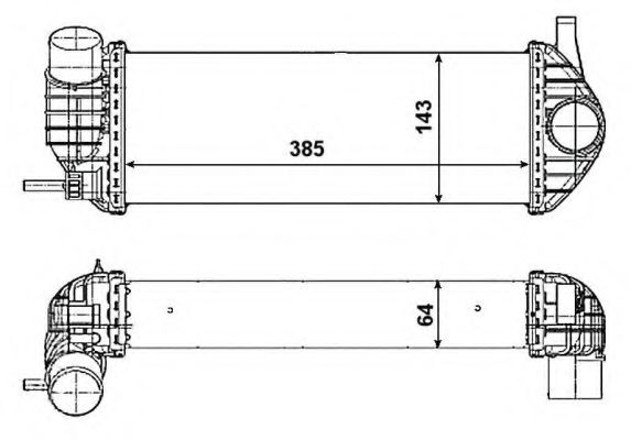 Датчик наддува Інтеркулер Renault Kangoo 1.5Dci 08- NRF арт. 30468