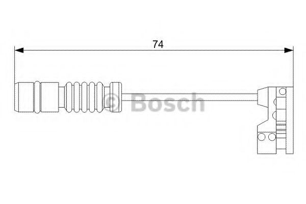 Датчики износа /ремкомплект суппорта Датчик зносу гальмівних колодок BOSCH арт. 1987473008