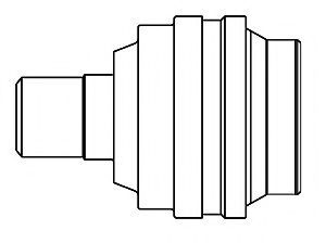 Шрус (внутренний) VW T5 1.9TDI/2.0i 03- (R) (26x28x268.5)