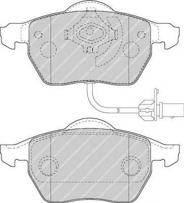 Колодки тормозные Гальмівні колодки, дискові FERODO арт. FDB1717