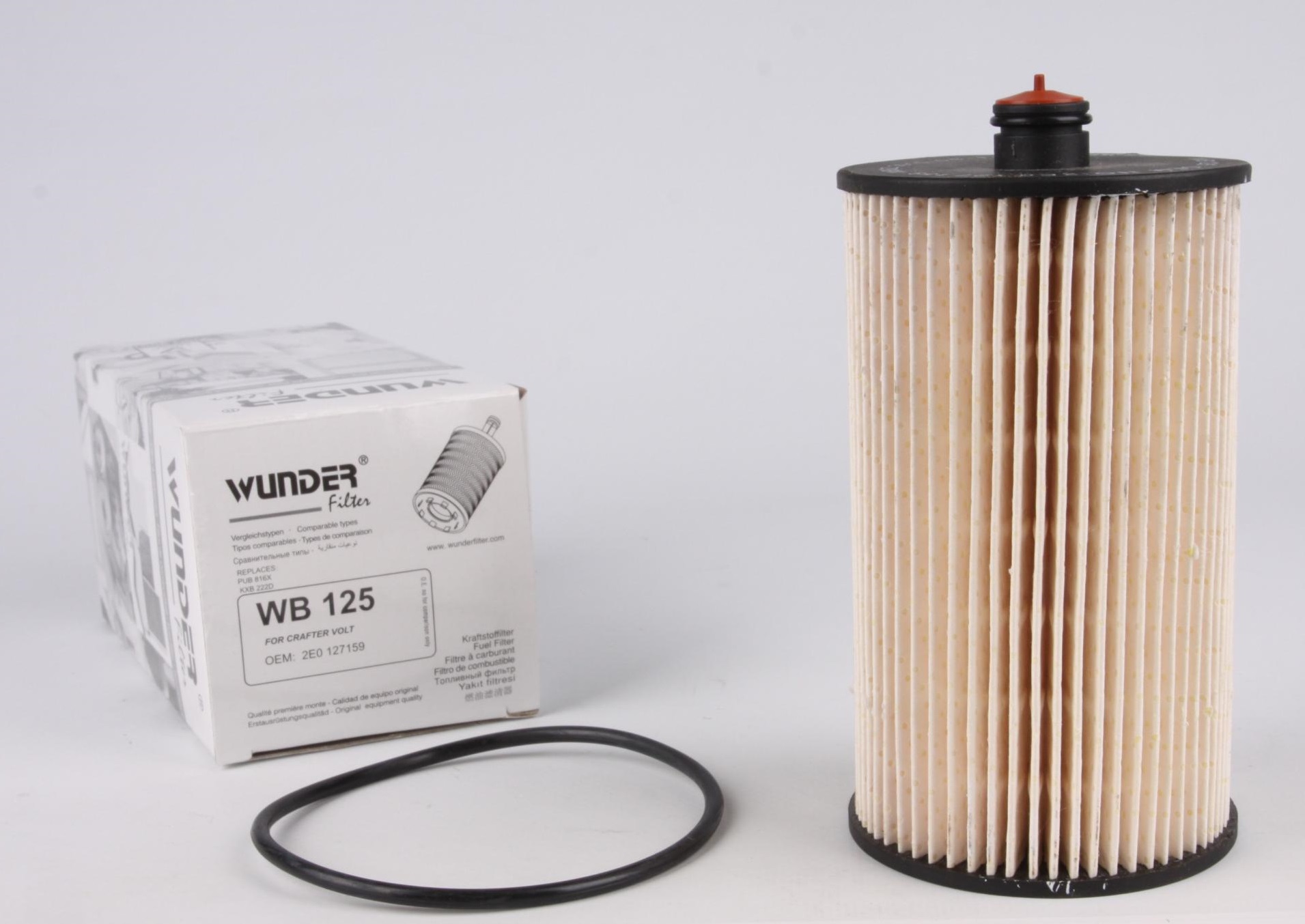 Фильтры топливные Фильтр топливный VW Crafter 2.5TDI 06- WUNDER арт. WB125