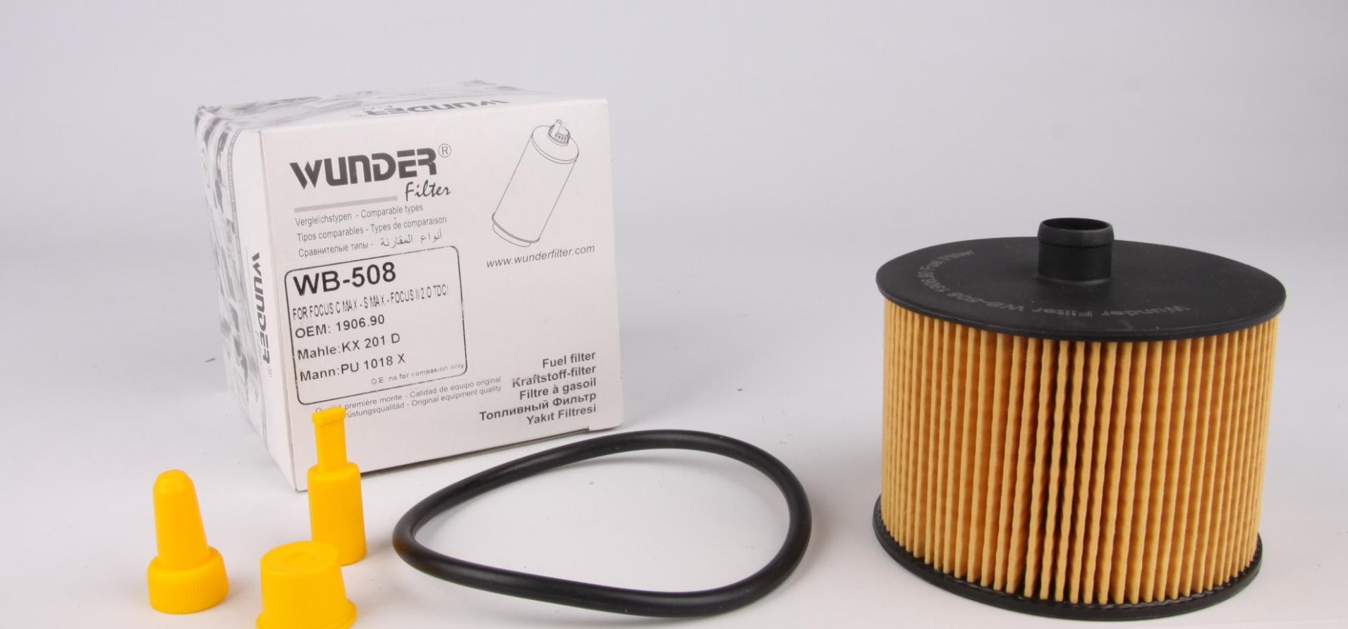 Фильтры топливные Фильтр топливный Fiat Scudo/Citroen Jumpy/Peugeot Expert 2.0JTD/HDI 07- WUNDER арт. WB508