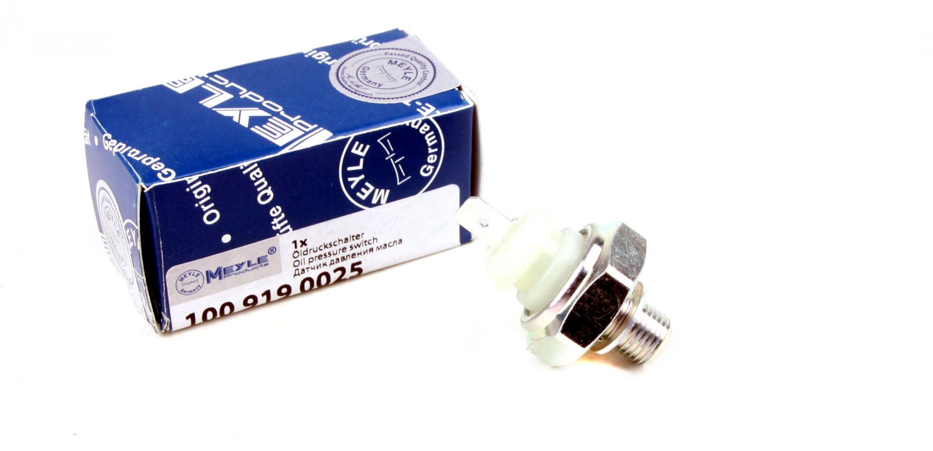  Датчик давления масла VW Caddy II 1.6 95-97 (1.8 bar) белый MEYLE 1009190025: