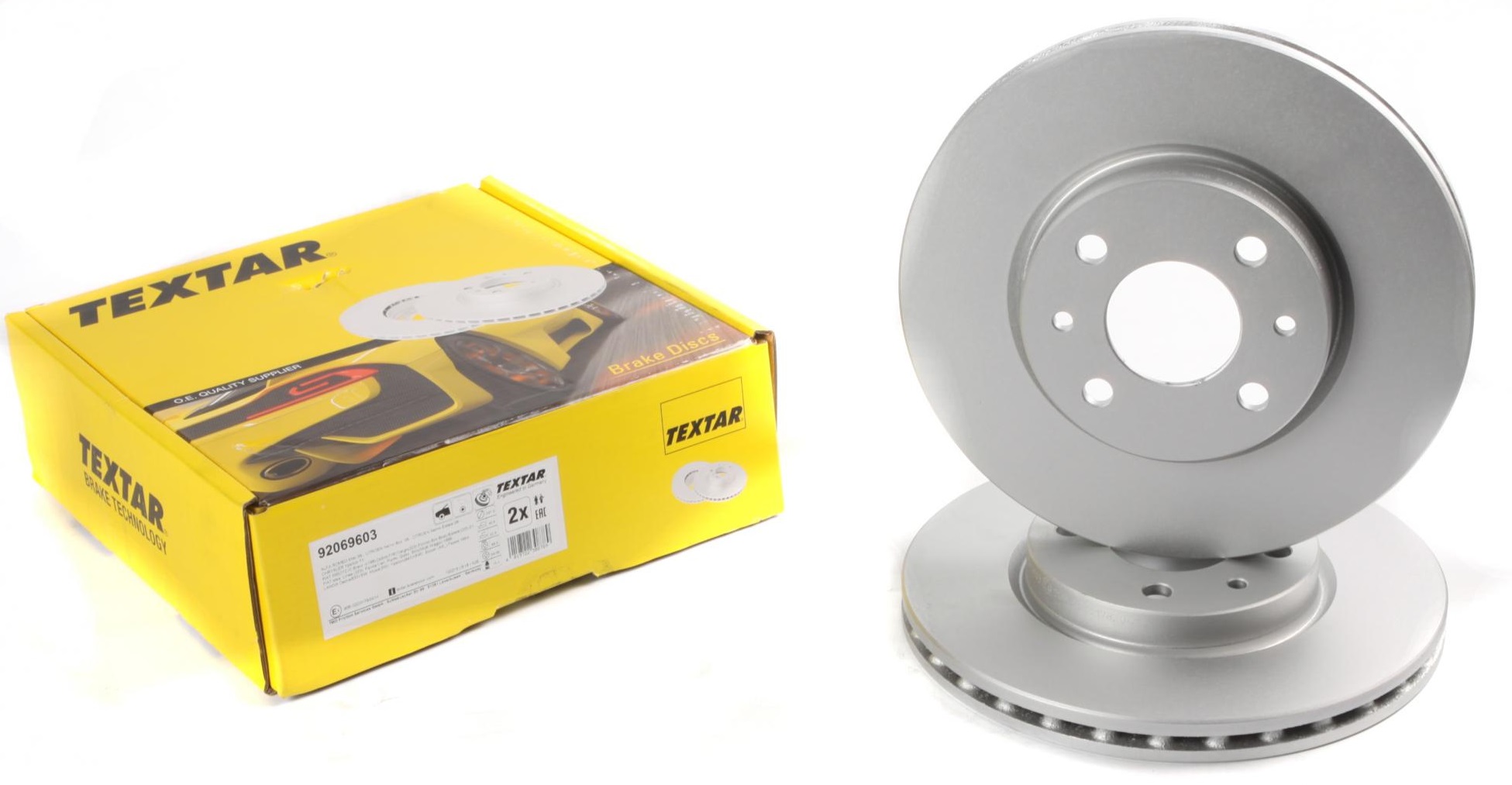 Тормозной диск Диск тормозной (передний) Citroen Nemo/Peugeot Bipper 08- (257x22) PRO TEXTAR арт. 92069603