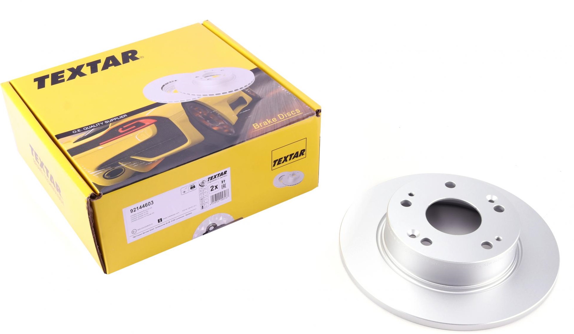 Тормозной диск Диск тормозной (задний) Honda Accord VII 03-08 (260x10) PRO TEXTAR арт. 92144603