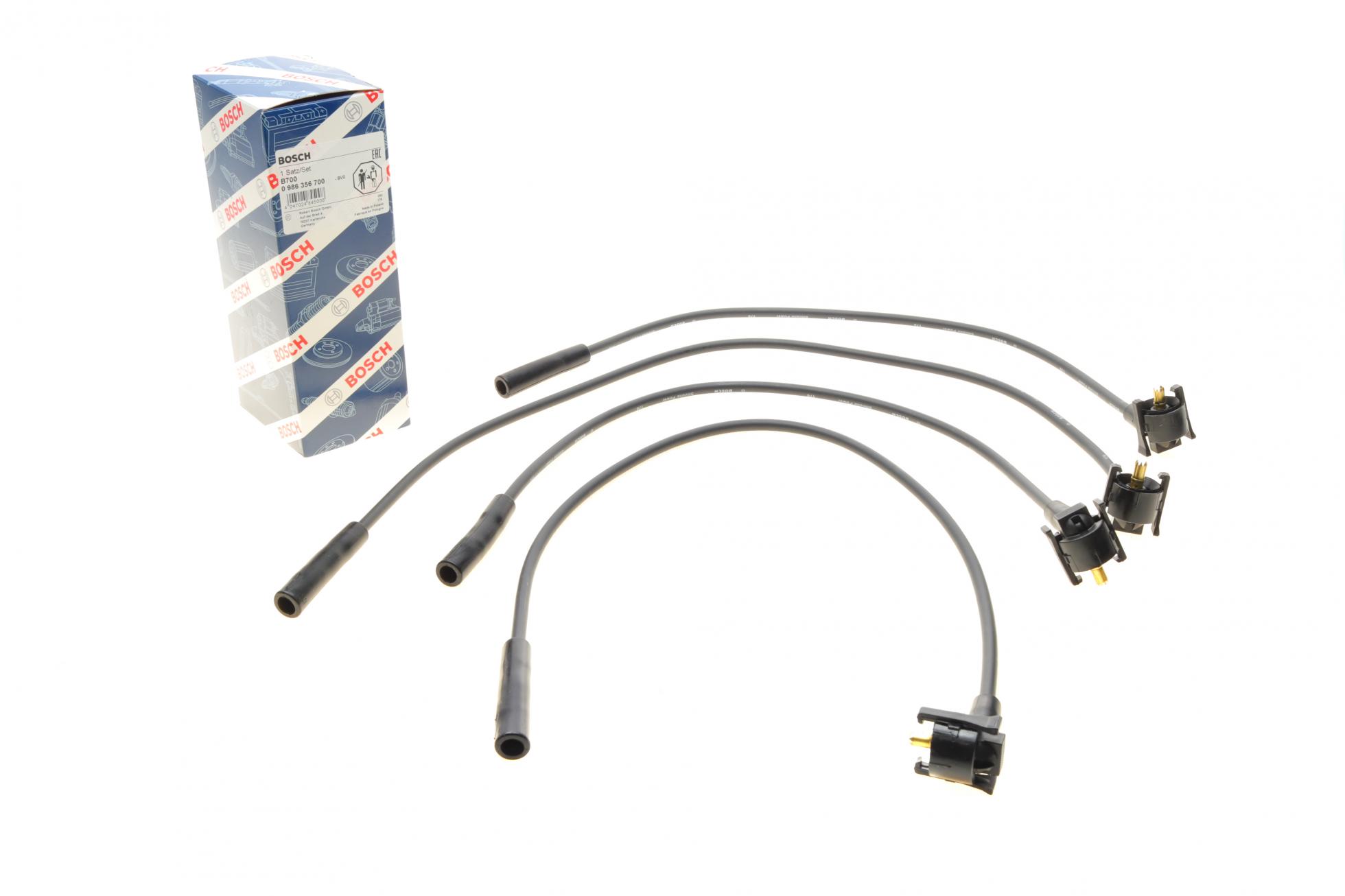 Высоковольтные провода, кабели для запуска Провід запалювання Ford Escort/Fiesta 1.1/1.3 88-95/Galaxy 2.3 97-06 (к-кт) BOSCH арт. 0986356700
