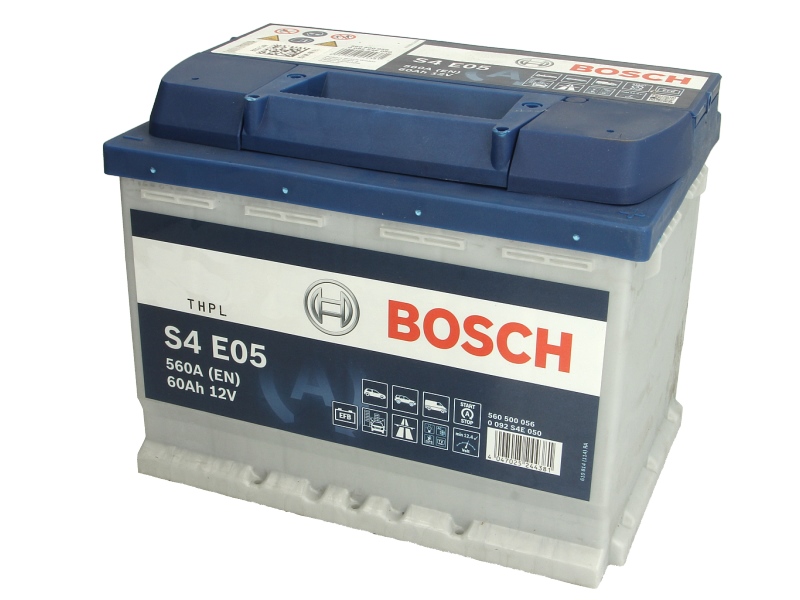 Аккумуляторы Аккумулятор BOSCH 12В 60Ач/560A START&STOP EFB (P+ 1) 242x175x190 B13 (пуск) BOSCH арт. 0092S4E050