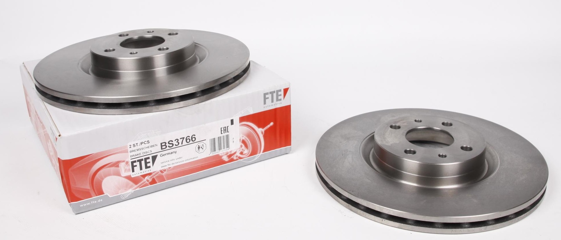 Тормозной диск Диск гальмівний (передній) Fiat Doblo 01- (284x22) (R15) FTE арт. BS3766