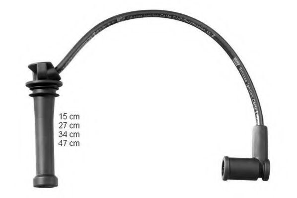 Высоковольтные провода, кабели для запуска Комплект кабелів високовольтних BERU арт. ZEF1540