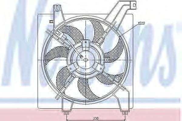 Вентилятор радиатора Вентилятор радіатора NISSENS арт. 85034
