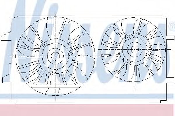 Вентилятор радиатора Вентилятор радіатора NISSENS арт. 85410