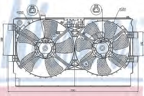 Вентилятор радиатора Вентилятор радіатора NISSENS арт. 85635