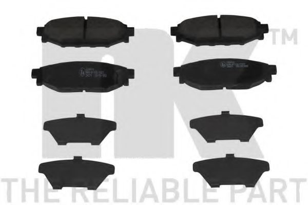 Тормозные колодки Гальмівні колодки дискові зад. Subaru Legacy IV 2,0/2,5 03- NK арт. 224414