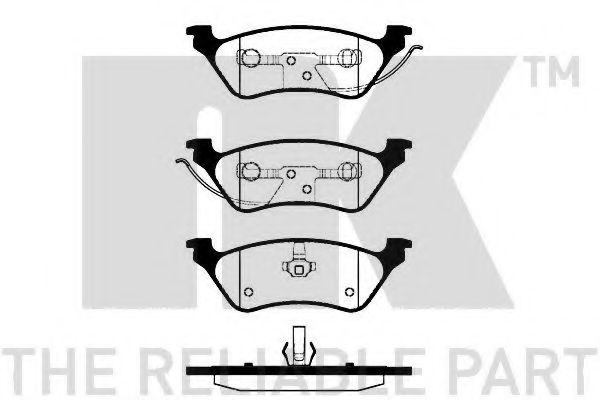 Гальмівні колодки дискові зад. Chrysler Voyager/Dodge RamVan 01-