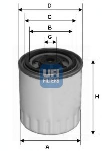 Фильтры топливные Паливний фільтр UFI арт. 2432100