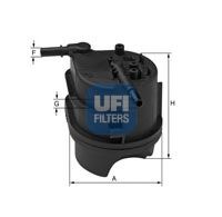 Фильтры топливные Фильтр топливный UFI арт. 2434300