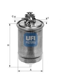 Фильтры топливные Паливний фільтр UFI арт. 2436501