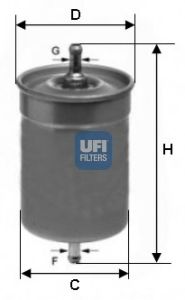 Фильтры топливные Паливний фільтр UFI арт. 3150000