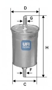 Фильтры топливные Паливний фільтр UFI арт. 3151500