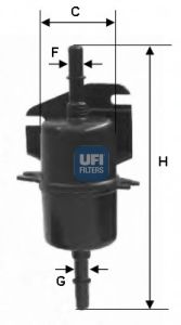 Фильтры топливные Паливний фільтр UFI арт. 3174000