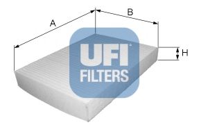 Фильтры прочие Фiльтр салону UFI арт. 5300200