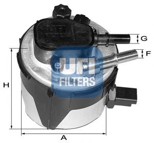 Фильтры топливные Паливний фільтр UFI арт. 5517000