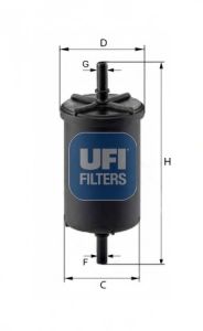 Фильтры топливные Паливний фільтр UFI арт. 3194800