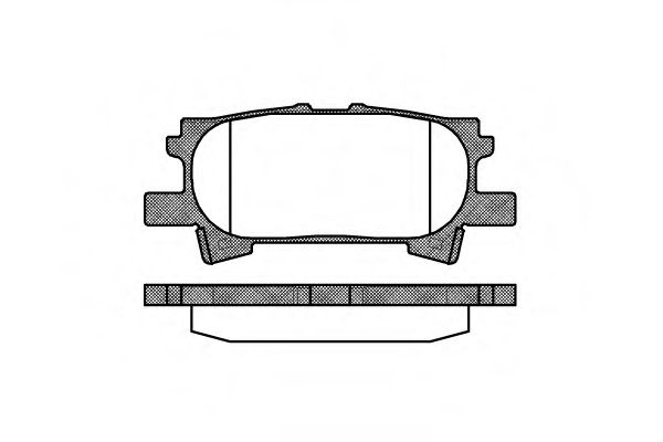 Колодки тормозные Гальмівні колодки дискові зад. Lexus RX 300/RX 400H 03- REMSA арт. 104000