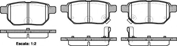 Гальмівні колодки задні Toyota Corolla/Auris/Yaris 1.0i-2.2D 01.07-