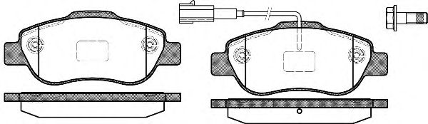 Колодки тормозные Колодки гальмівні дискові REMSA арт. 110011