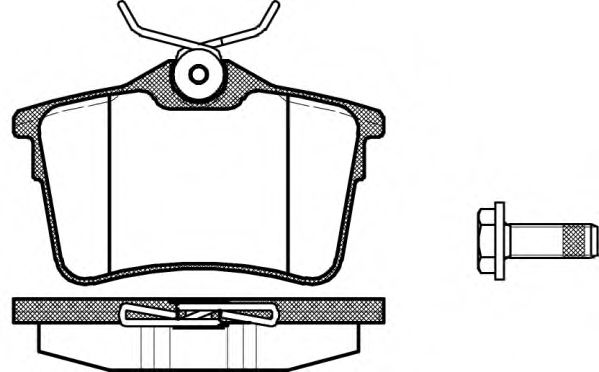 Гальмівні колодки дискові зад. Citroen Berlingo/Peugeot Partner 1.6, 1.6 HDi 75, 90, 110 04/08-