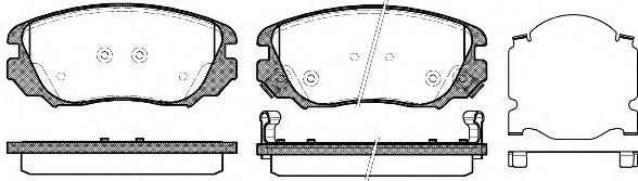 Гальмівні колодки дискові перед. Opel Insignia Saab 9-5 1.4-2.0Cdti 07.08-