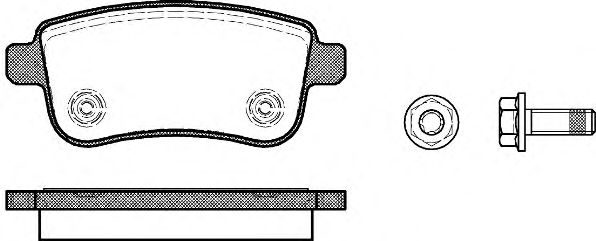 Гальмівні колодки дискові зад. Renault Scenic III/Megane III 2.0DCi 08-