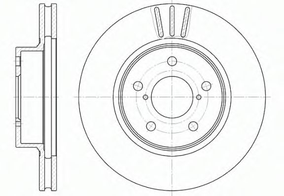 Тормозной диск Диск тормозной SUBARU, передн., вент. (пр-во REMSA) REMSA арт. 639710