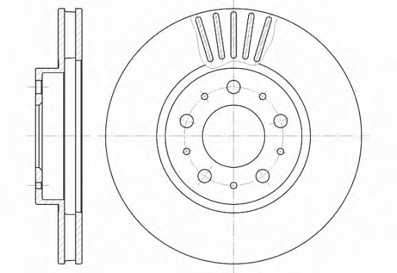 Тормозной диск Диск гальмівний REMSA арт. 641010