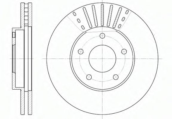 Тормозной диск Диск гальмівний REMSA арт. 668110