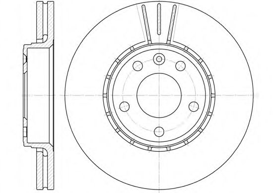 Тормозной диск Диск гальмівний REMSA арт. 668210