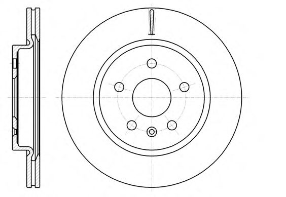 Тормозной диск Диск гальмівний REMSA арт. 6128410