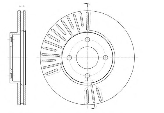 Тормозной диск Диск гальмівний REMSA арт. 6146710