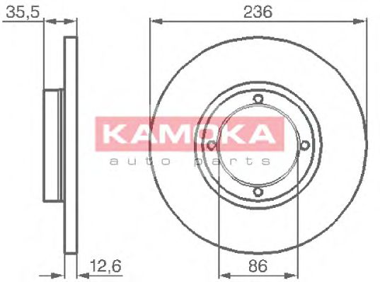 Гальмiвнi диски KAMOKA арт. 1032152