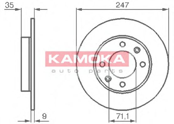 Гальмiвнi диски KAMOKA арт. 1032356