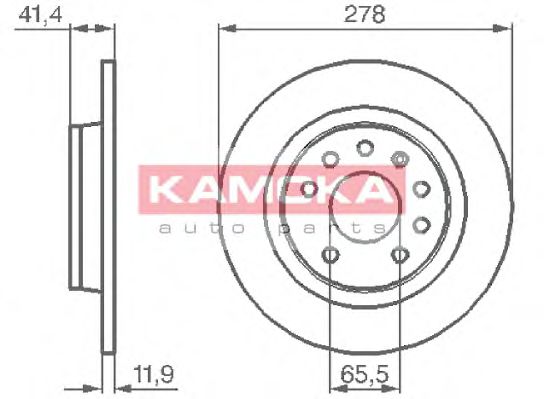 Гальмiвнi диски KAMOKA арт. 1032576