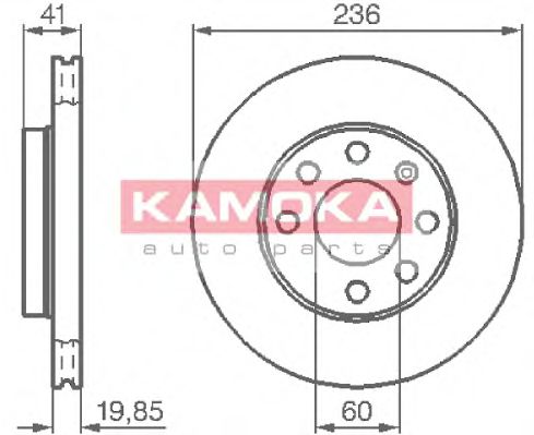 Гальмiвнi диски KAMOKA арт. 103302