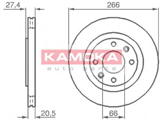 Гальмiвнi диски KAMOKA арт. 103384