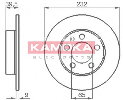 Гальмiвнi диски KAMOKA арт. 1036068