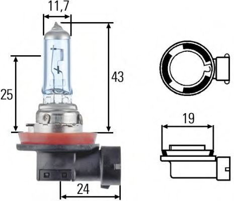 Лампа H8 12V 35W PGJ 19-1