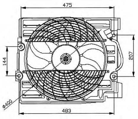 Вентилятор и комплектующие Муфта вентилятора NRF арт. 47029