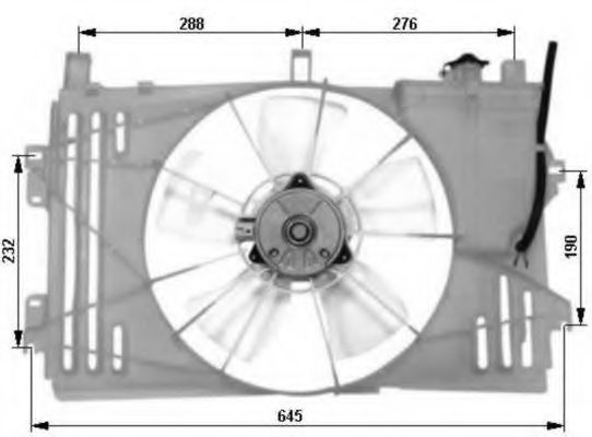 Вентилятор радиатора Вентилятор радіатора NRF арт. 47053